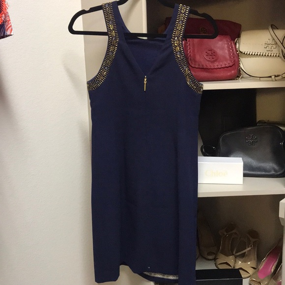 Navy Lilly Pulitzer dress - Picture 3 of 4